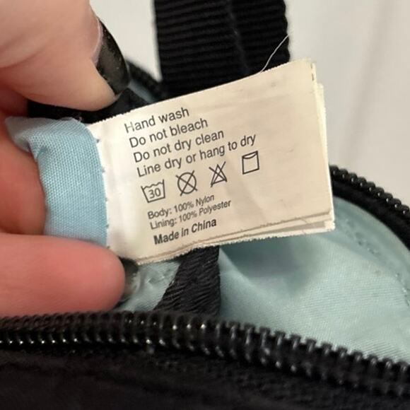 Baggallini Black Camo Nylon Small Crossbody Bag - Picture 7 of 7